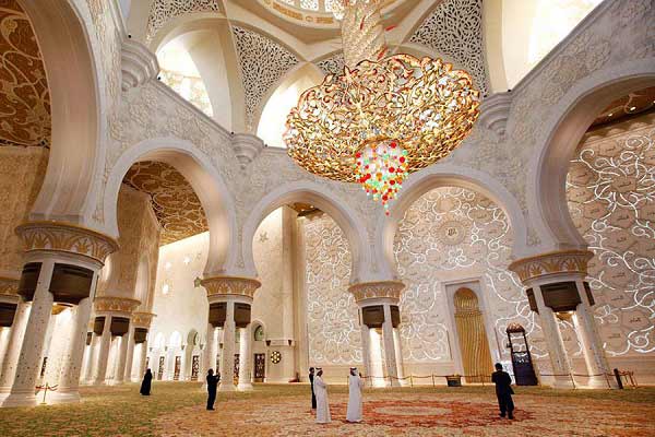 لوستر مسجد شیخ زاید
