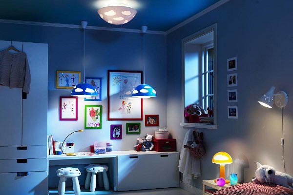 دسترسی به نور در اتاق کودک